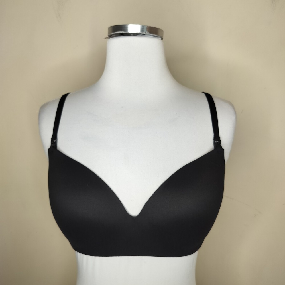 Soma Enbliss Nursing Bra Wireless Soft Black Adjustable Strap